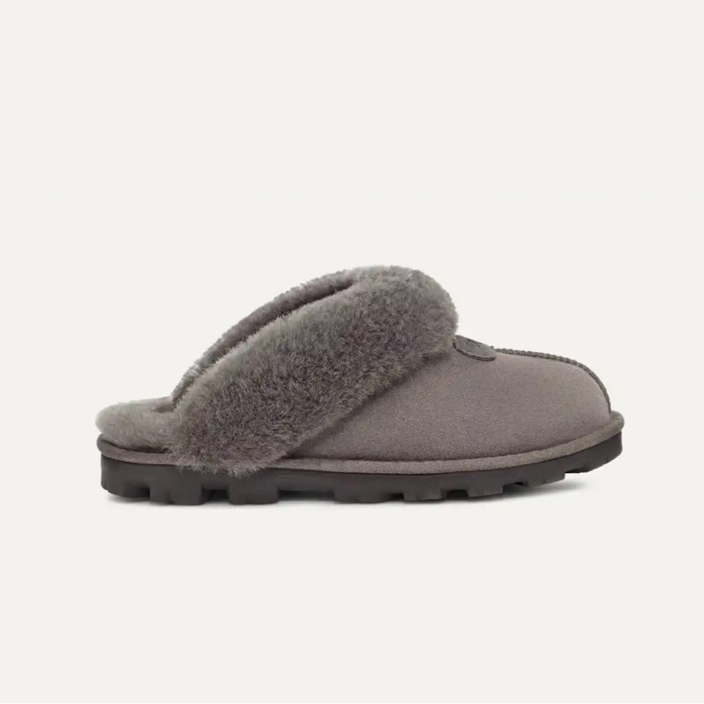 UGG Coquette Suede Signature Logo Detail Cold Weather Slippers